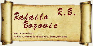 Rafailo Božović vizit kartica